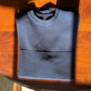 St john blue long sleeve sweater